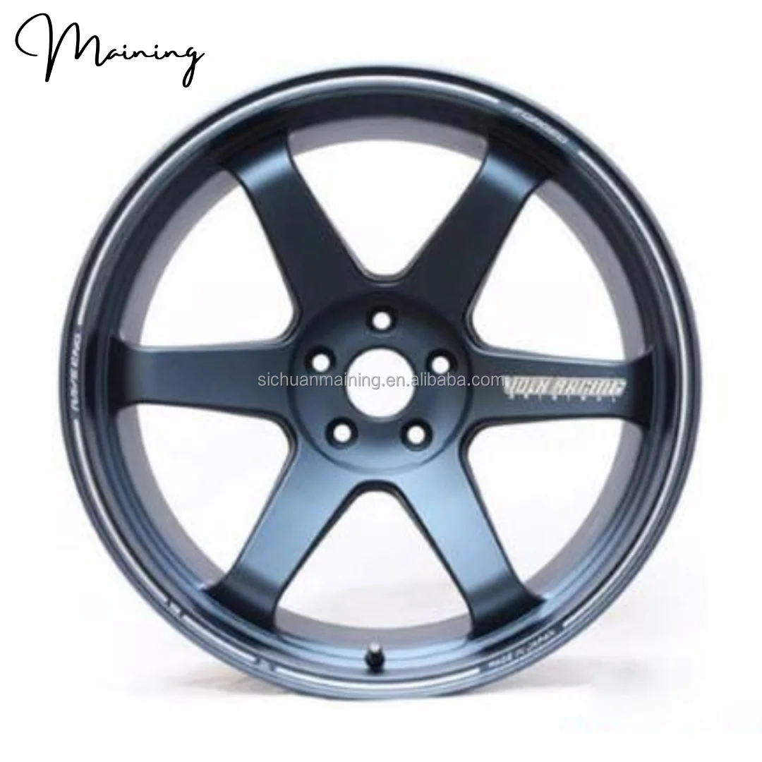 5x100 5x112 5x114.3  Mag Blue Forged Sport Rim TE37 Saga 15 16 17 18 19 20 Inch Forged Car Rims Wheels