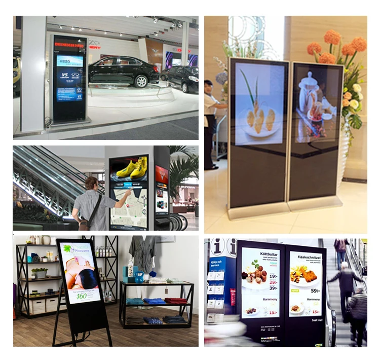 75 Inch Touch Floor Stand Lcd Monitor Screen Kiosk Digital Display Advertising Kiosk