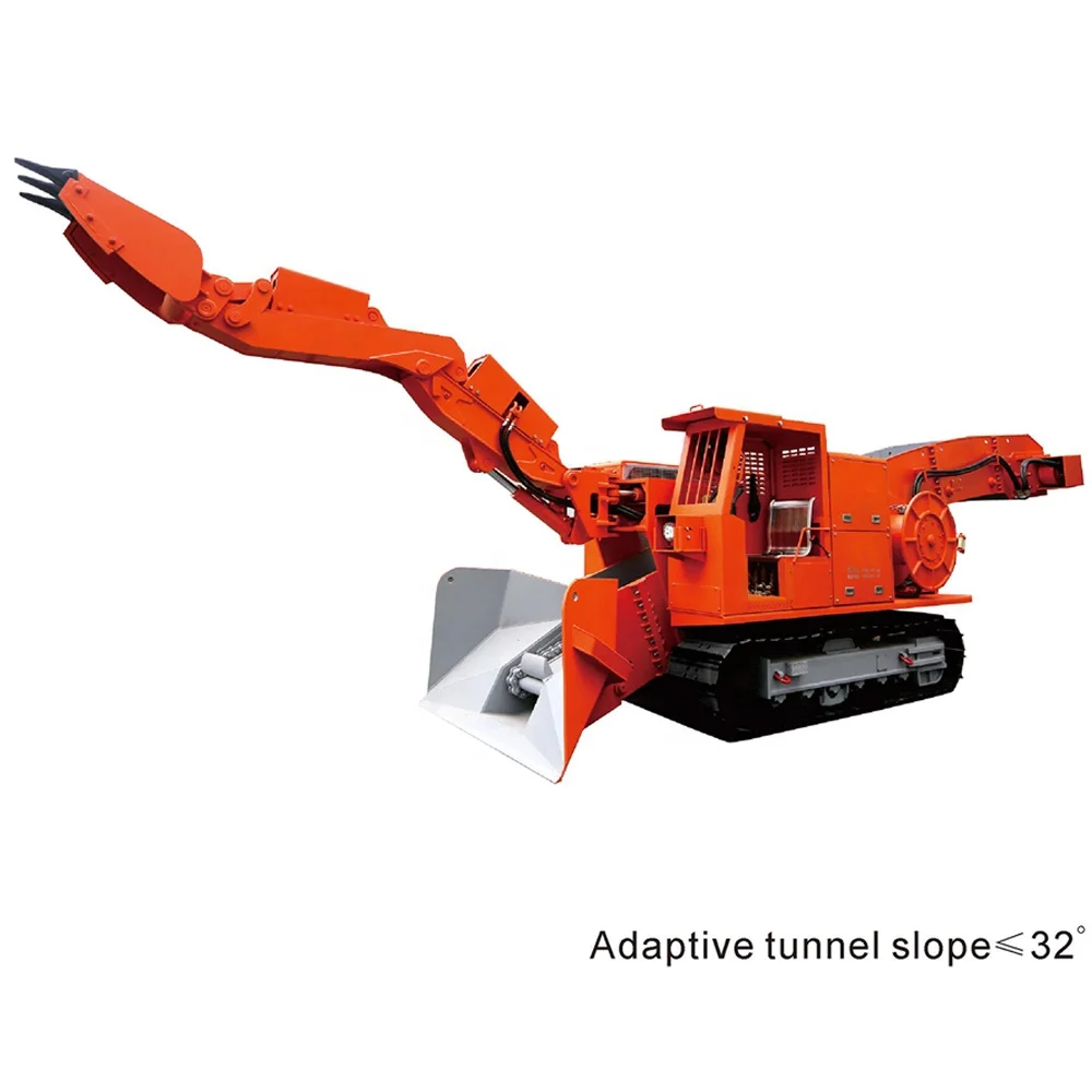 Tunnel Loading with Hydraulic Breaker Mining Underground Mucking Loader