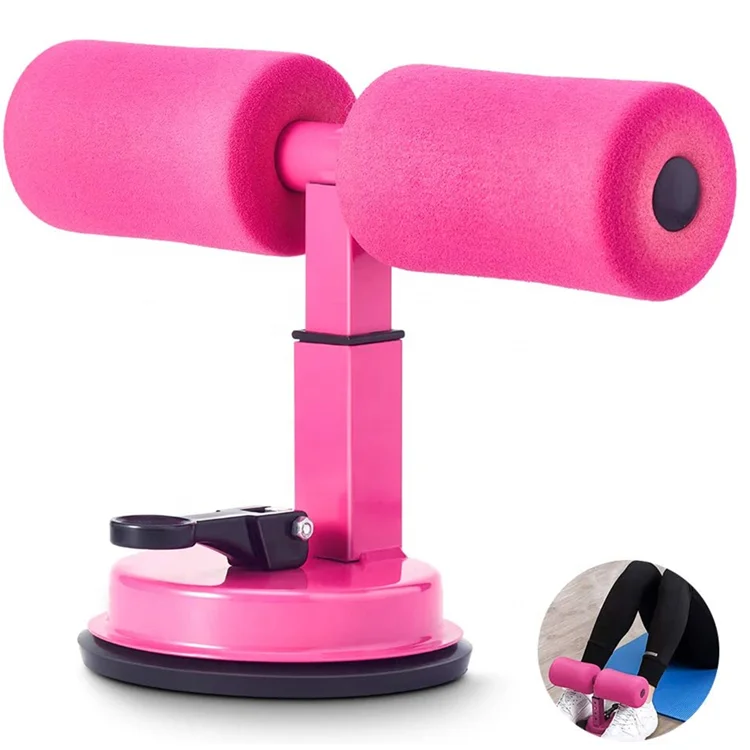 Wellshow Sport Adjustable Self-Suction Sit Up Bars Stands Workout Core Abdominal Strength Training Equipment Muscle Gym