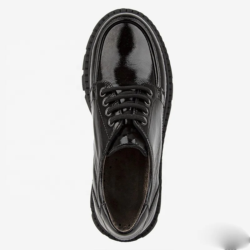 Wholesale formal girls boys black school leather safety dress shoes oxfords