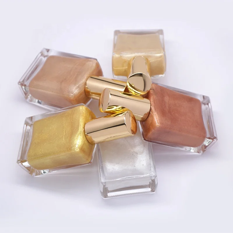 Custom logo body shimmer highlighter spray glitter private label spray liquid face highlighter makeup