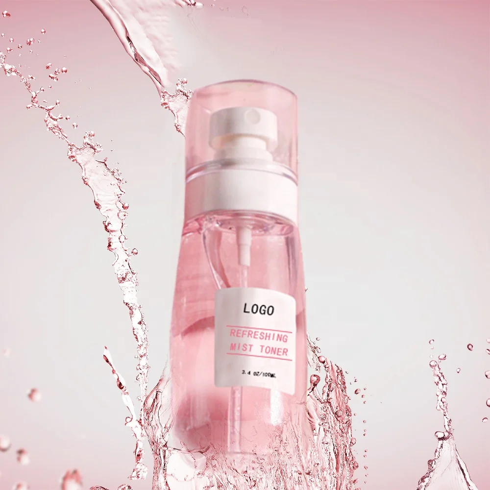 Organic Private Label Rosewater Facial Mist Skin Care Spray Hydrating Face Toner Rose Water Toner