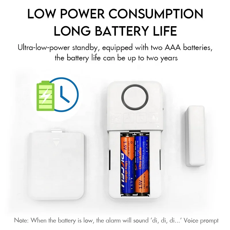 Home Security House Window Door Burglar Alarm Wireless 130dB Window  and Door Alarm Sensor