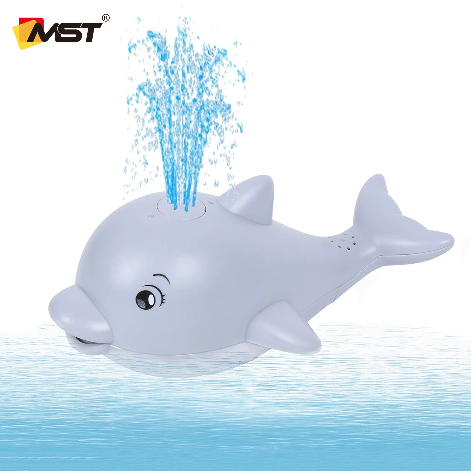 
MST Floating Dolphin Model Music Bath Toys Different Lamplight Electric Induction Bath Toys For Kids 