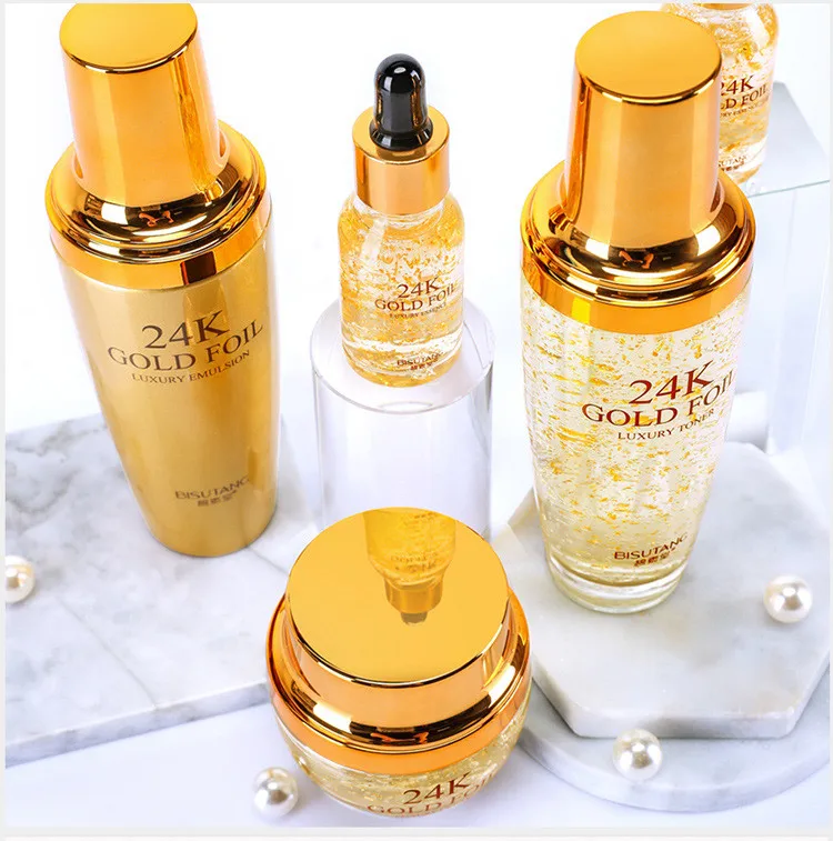 Private Label 24K Gold Creams Facial Care Set Whitening Skin+Care+Set Anti Aging Face Cream Set