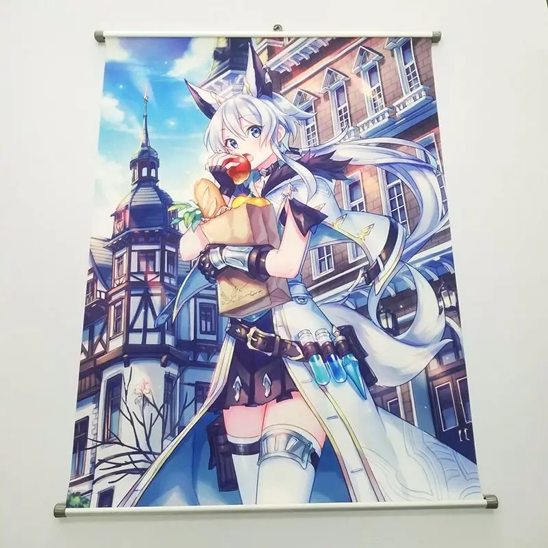 Japanese Anime Fabric Wall Scroll Poster cartoon canvas Scroll Painting