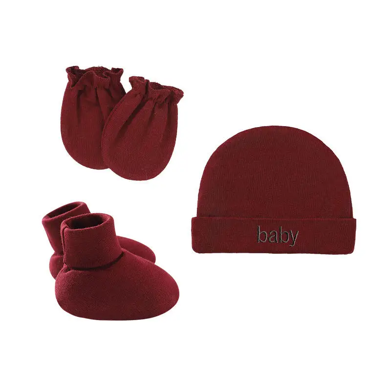 Newborn Hats Socks 100% Cotton Baby Infant Beanie Hat