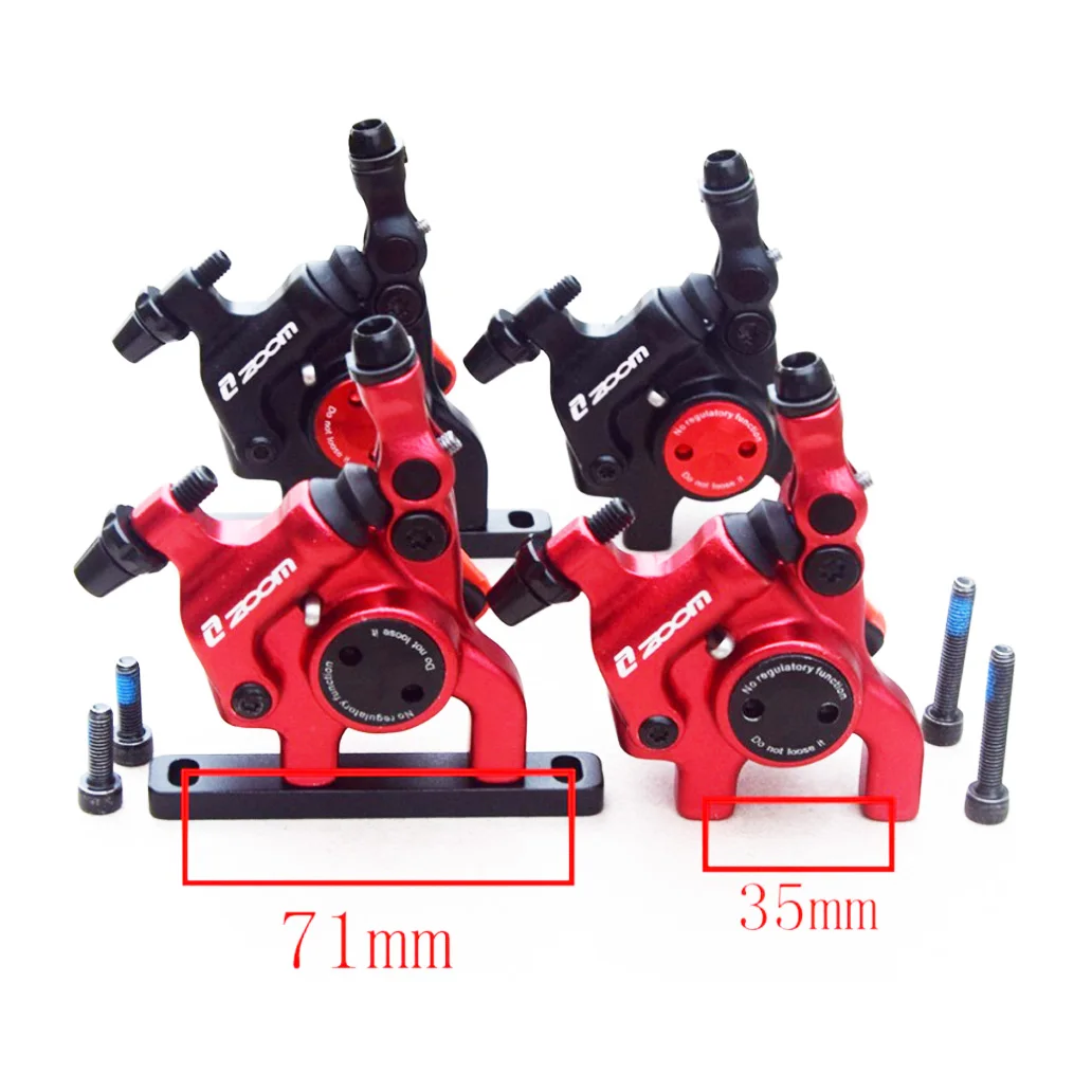 Hot Sale ZOOM Cable Actuated Forged Alloy Hydraulic 35mm 71mm Flat Mount Disc Brake Caliper For Road Bicycle