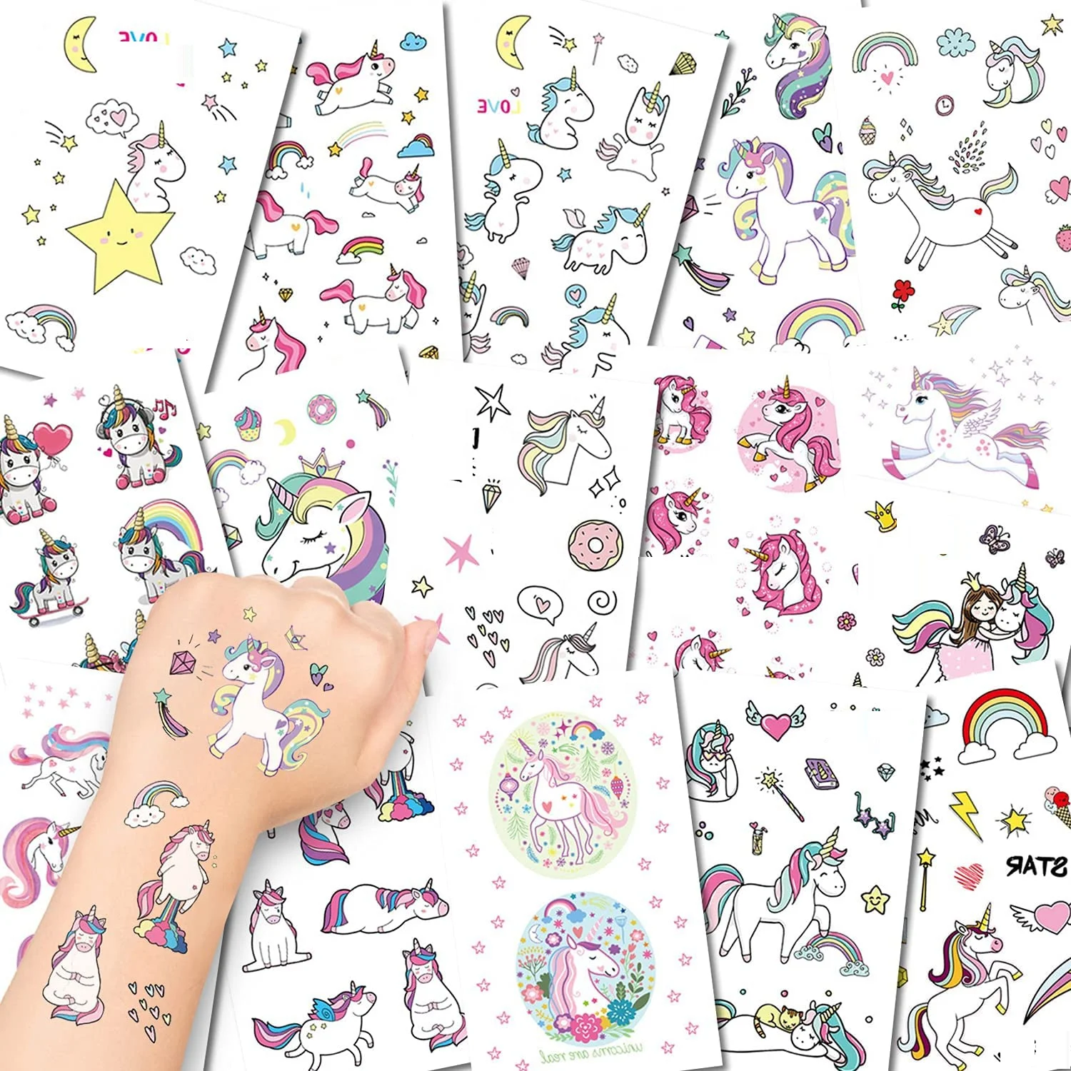 Пользовательские длительные украшения для дня рождения, водостойкая временная татуировка, наклейка для детского тела