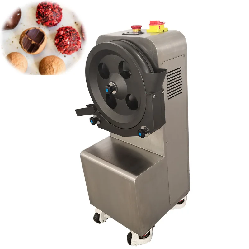 Automatic Round Nastar Cookie Maker Energy Protein Encrusting Rounder Coating Date Ball Making Machine Line