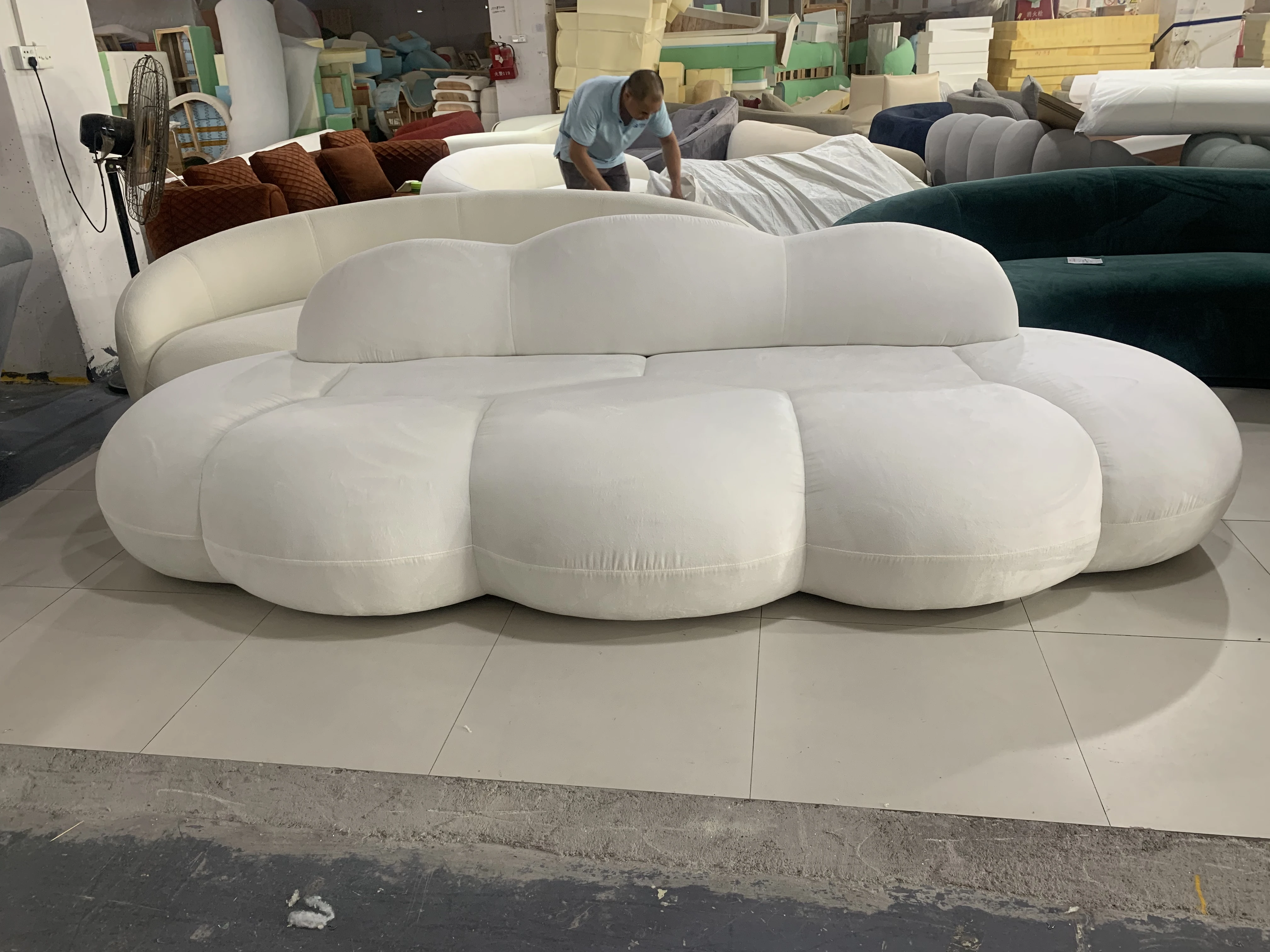 Modern living room sofa   lazy sofa nordic minimalist furniture