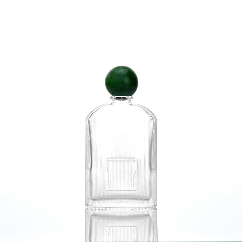 100ml Custom made Perfume bottle with logo label in bulk  High-end glass bottle for perfume with all kinds of lids for sale