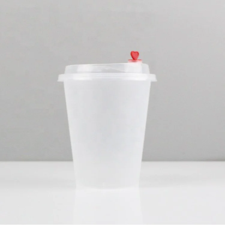 Custom clear drink water use coffee container high grade disposable pp plastic cup