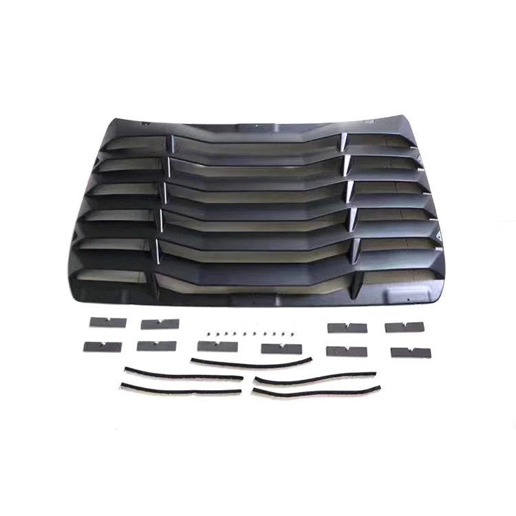 Modern Style Stainless Steel Car Bumper Rear Window Louver for HONDA CIVIC Sedan 2016-2022