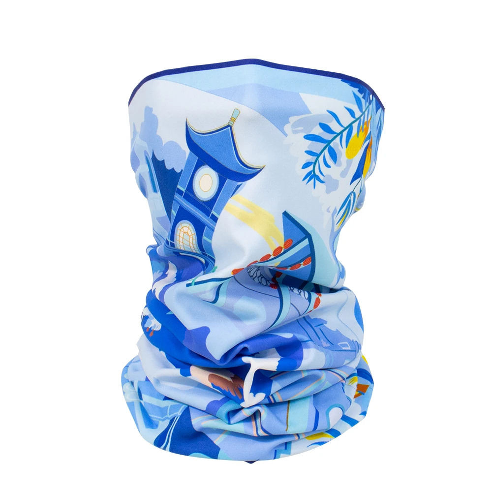 Milk Silk Seamless Bandana Scarf Two Sides Brushed Fabric Soft Neck Gaiter for Fishing Cycling Hiking Face Mask Gator Cover