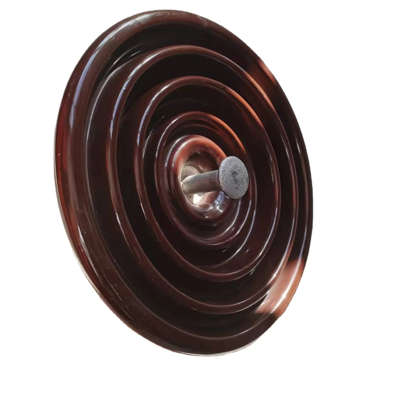 11KV disc  porcelain insulator    brown / white  insulators 52-3