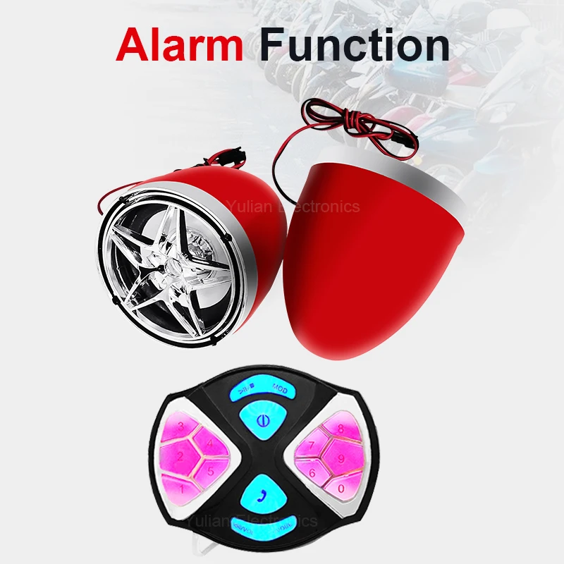 Other Motorcycle Accessories Universal Waterproof Motorcycle Mp3 Audio Alarm Amplifier With Usb