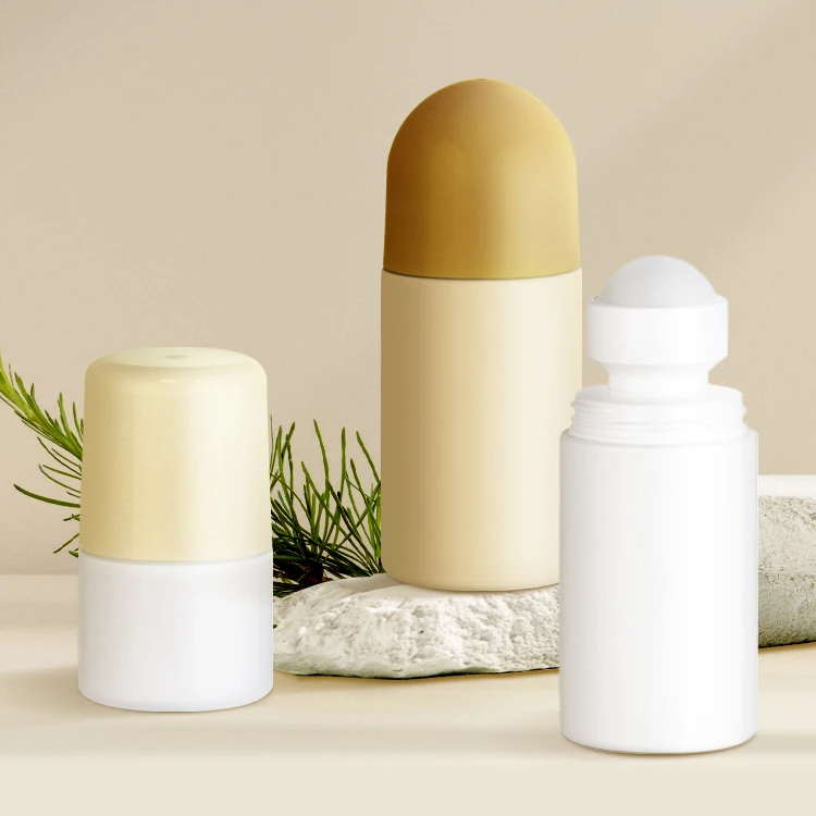 Empty Refillable Roll On Bottles Packaging PP Roller Ball 30ml 60ml 75ml 90ml Eco Friendly Plastic Roll On Bottle
