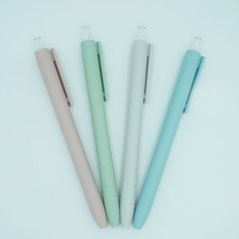 Hot Sale Promotional Solid Colored Barrel Plastic Black Refill Custom China Roller Ball Point Pen With Custom Logo