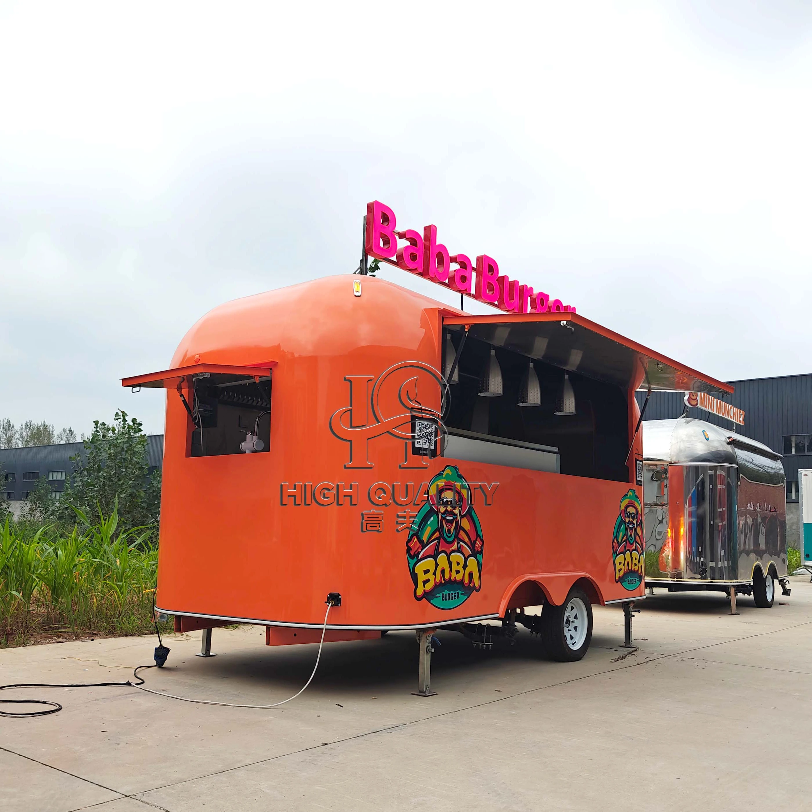 Manufacturer Wholesale Pizza Burger Food Cart Kiosk Street Ice Cream Coffee Trailer BBQ Truck