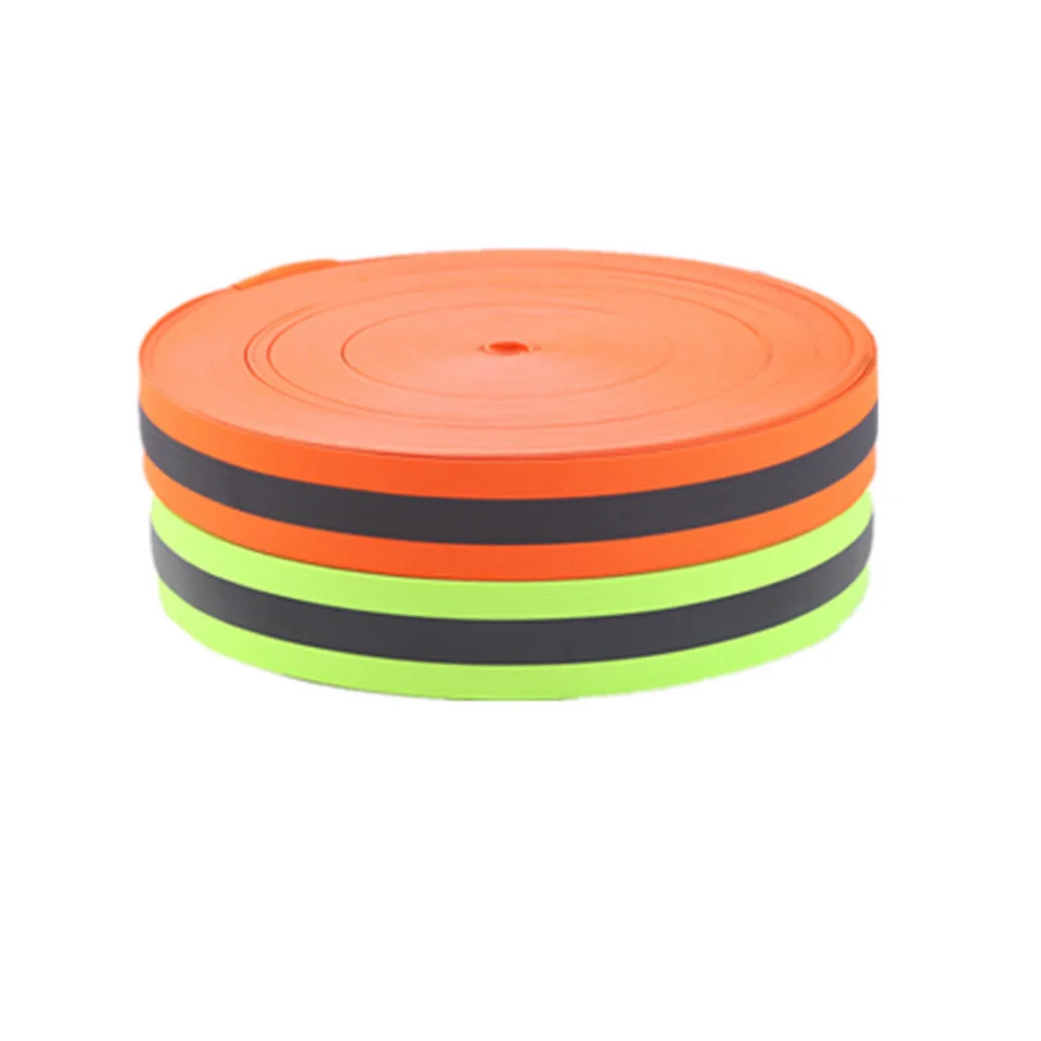 Wholesale dark colored fire resistant mylar reflective printing material yellow fabric light reflecting fabrics by the yard