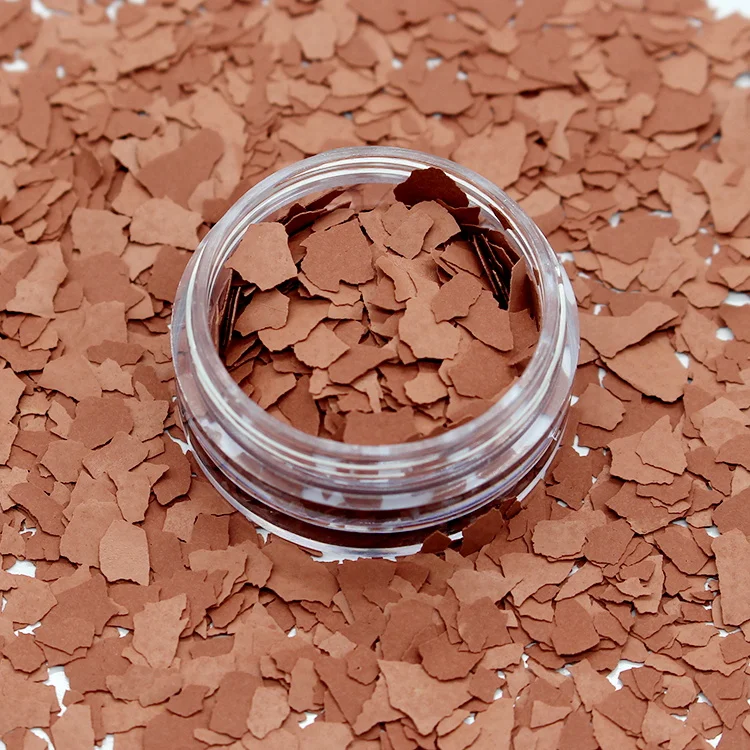 Kolortek Newest Wholesale Matte Vinyl Flakes Chips Epoxy Resin Color Flakes