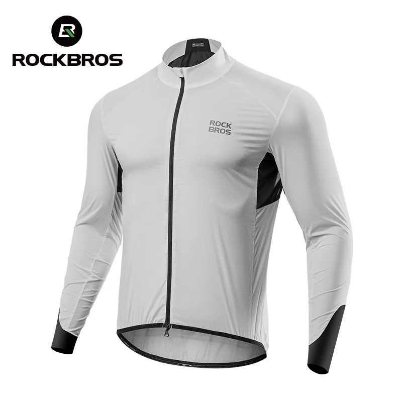 ROCKBROS Custom logo Lightweight Long sleeve Cycling Windbreaker Outdoor Cool Anti-UV Sun protection Breathable mesh clothing
