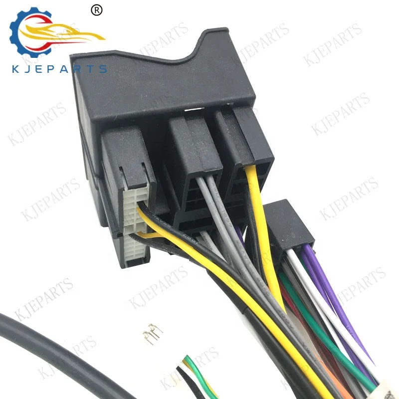 Car Android Player 53 Pin Adapter Wiring Harness With RZC Canbus For VWs Car Steering Wheel