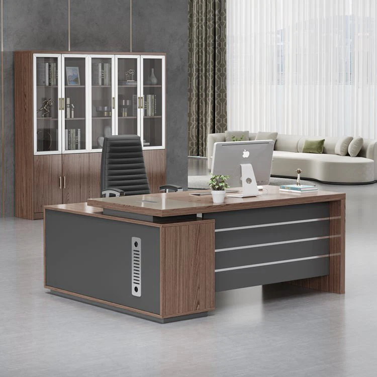 modern luxury l shaped ceo manager executive desk wooden office table for office furniture