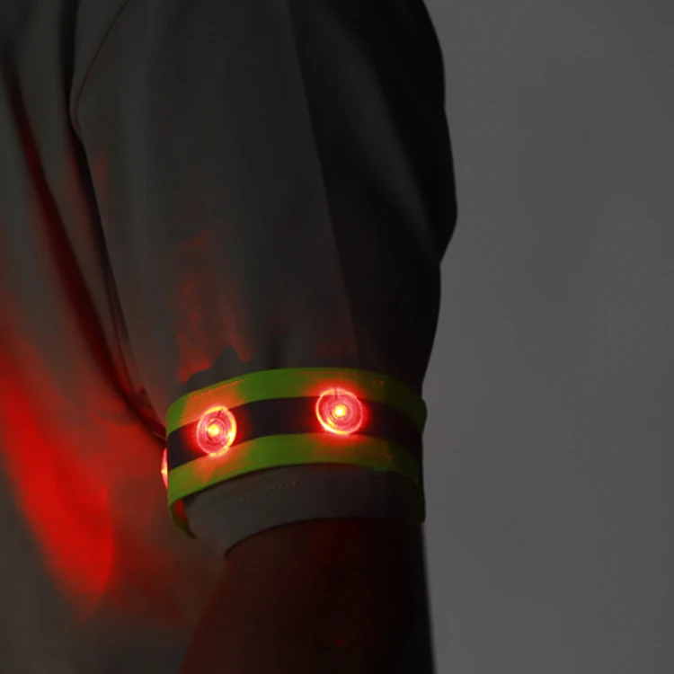 
OEM Sports Armband LED Light Reflector Belt Reflective Wrist Band Arm Band Reflective 
