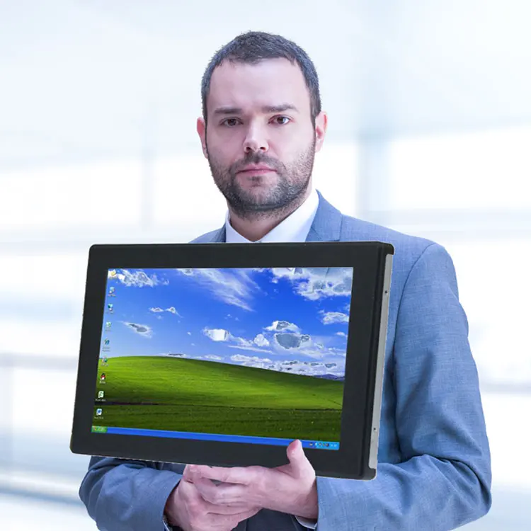 17 дюймов промышленный металлический каркас настенный Встраиваемая крепимый СИД дисплей общие сенсорный экран открытая рамка монитор с сенсорным экраном