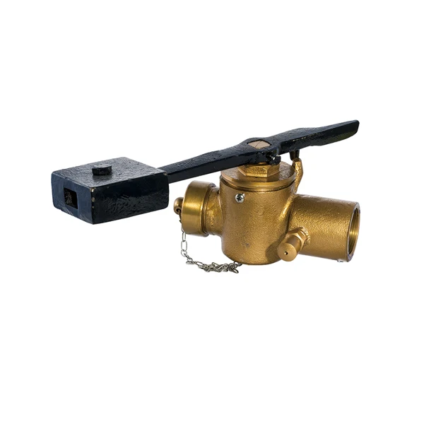 marine valve JIS Bronze Sounding Cock with 90 degree Lever and Weight
