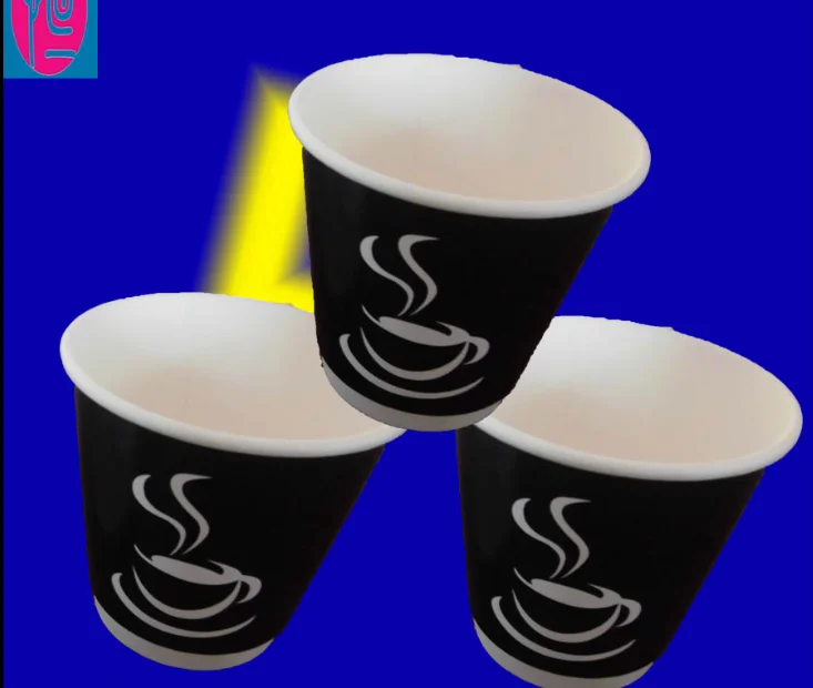 Direct Chinese Factory Single Wall Disposable Recyclable Small Disposable Coffee Paper Cups with Customized Logo Color Size