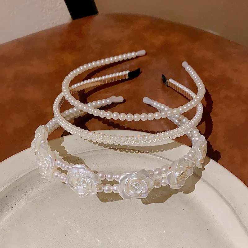 Stylish Pearl Hairband Headband Fashionable Hair Accessory for Yoga Babies Girls Women