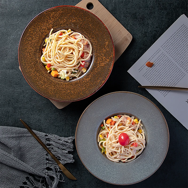 
Factory Direct China Wholesale Ceramic Deep Plates Restaurant Porcelain Pasta Plate Hotel Ceramics Soup Plate 