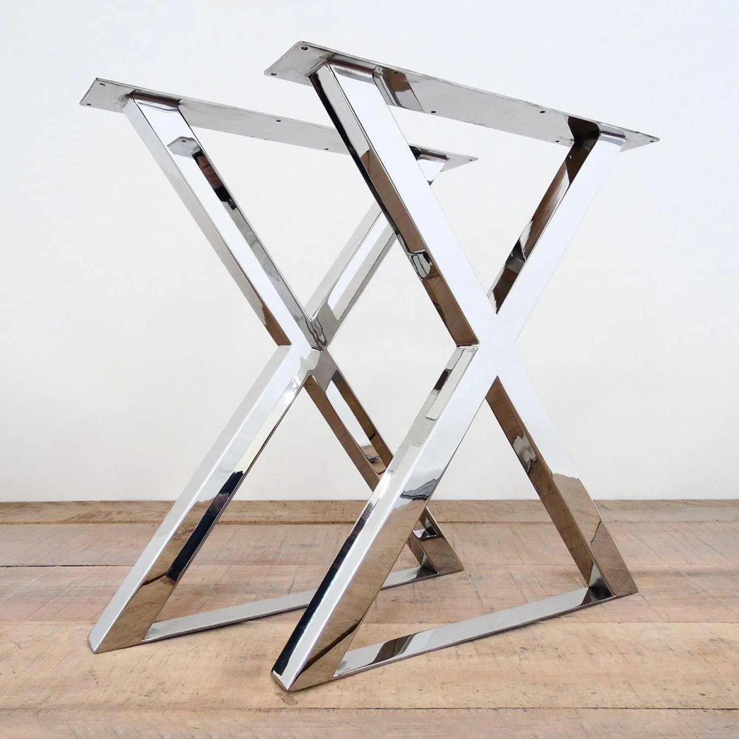 OEM high-end custom processing stainless steel square tube cutting welding polishing powder coating table frame table legs