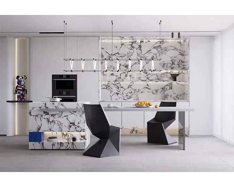 Luxury Marble Tiles Stone White Marble Countertop For Designer Hotel Floor Desk Dining Table Arabescato Marble Slab