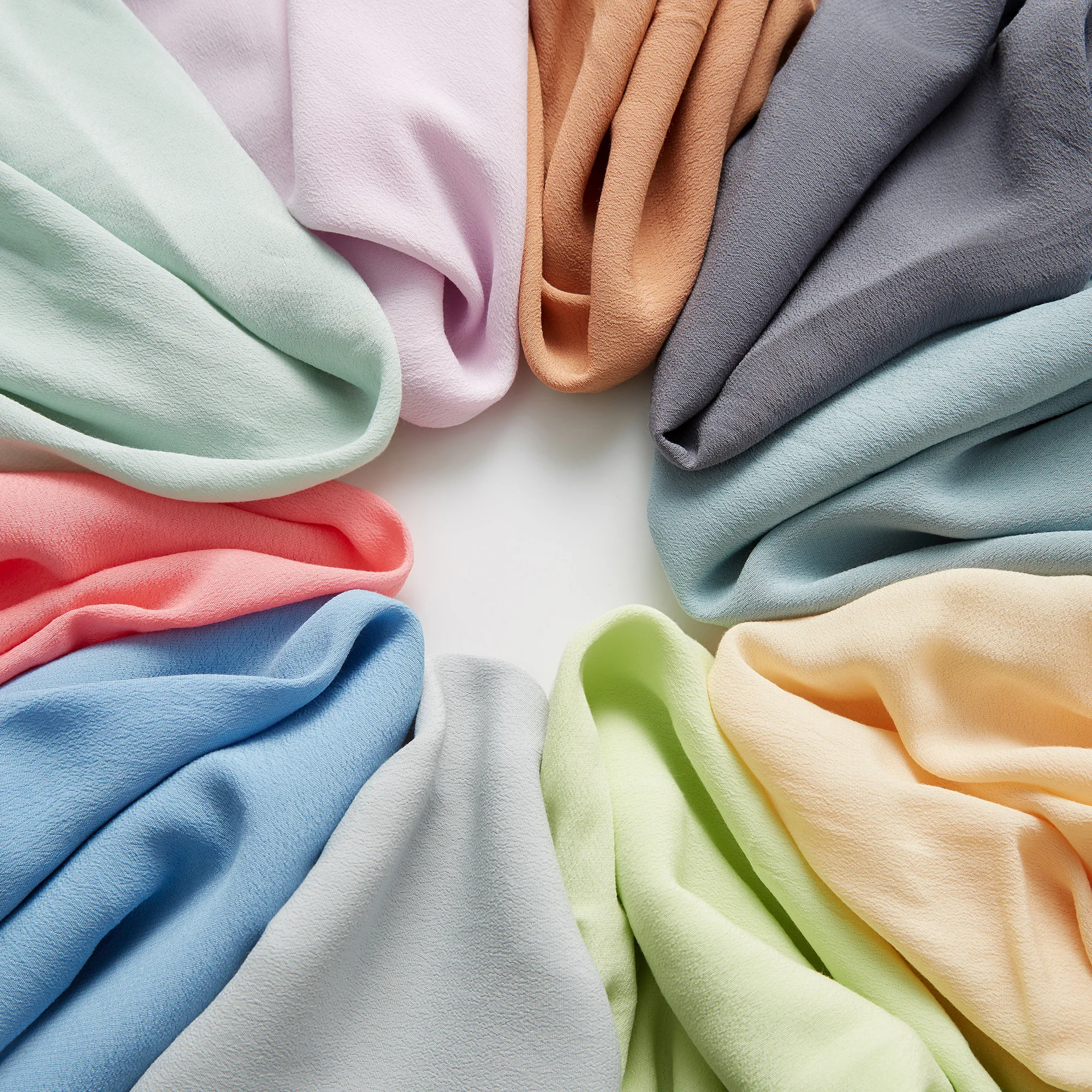 Factory Supply 100% rayon viscose dyed poplin crepe fabric for dress