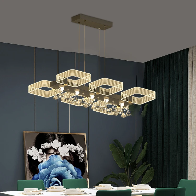 China manufacturer Customized Indoor Hotel Modern Decoration Chandeliers 54W 72W LED Pendant Lights