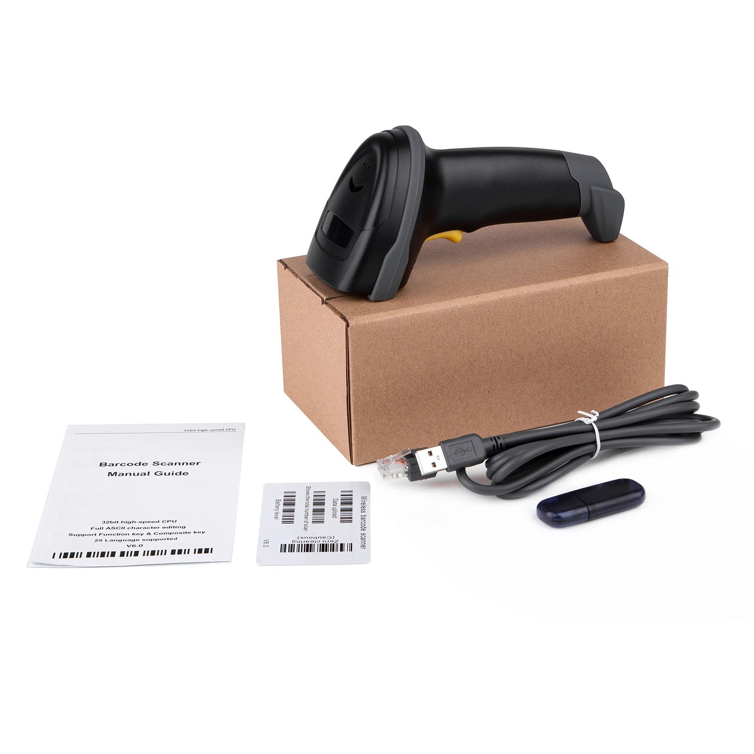 Handheld Portable Laser 1D Bar code Scanner Barcode Reader Wired USB RS232 WD-622
