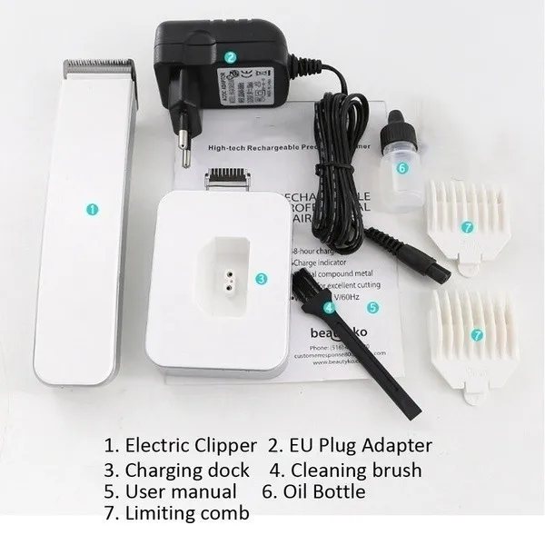 Высококачественный Профессиональный парикмахерский Электрический перезаряжаемый бытовой китайский триммер для волос для детей машинки для стрижки волос