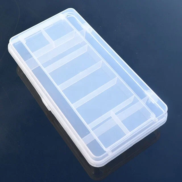 Двухслойный Прозрачный жесткий пластиковый ящик для рыболовных снастей