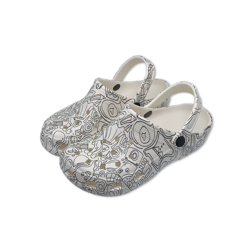 Custom Logo Nursing Slippers Hospital Shoes Females Comfort White Nursing Shoes EVA Printed Clog Shoes