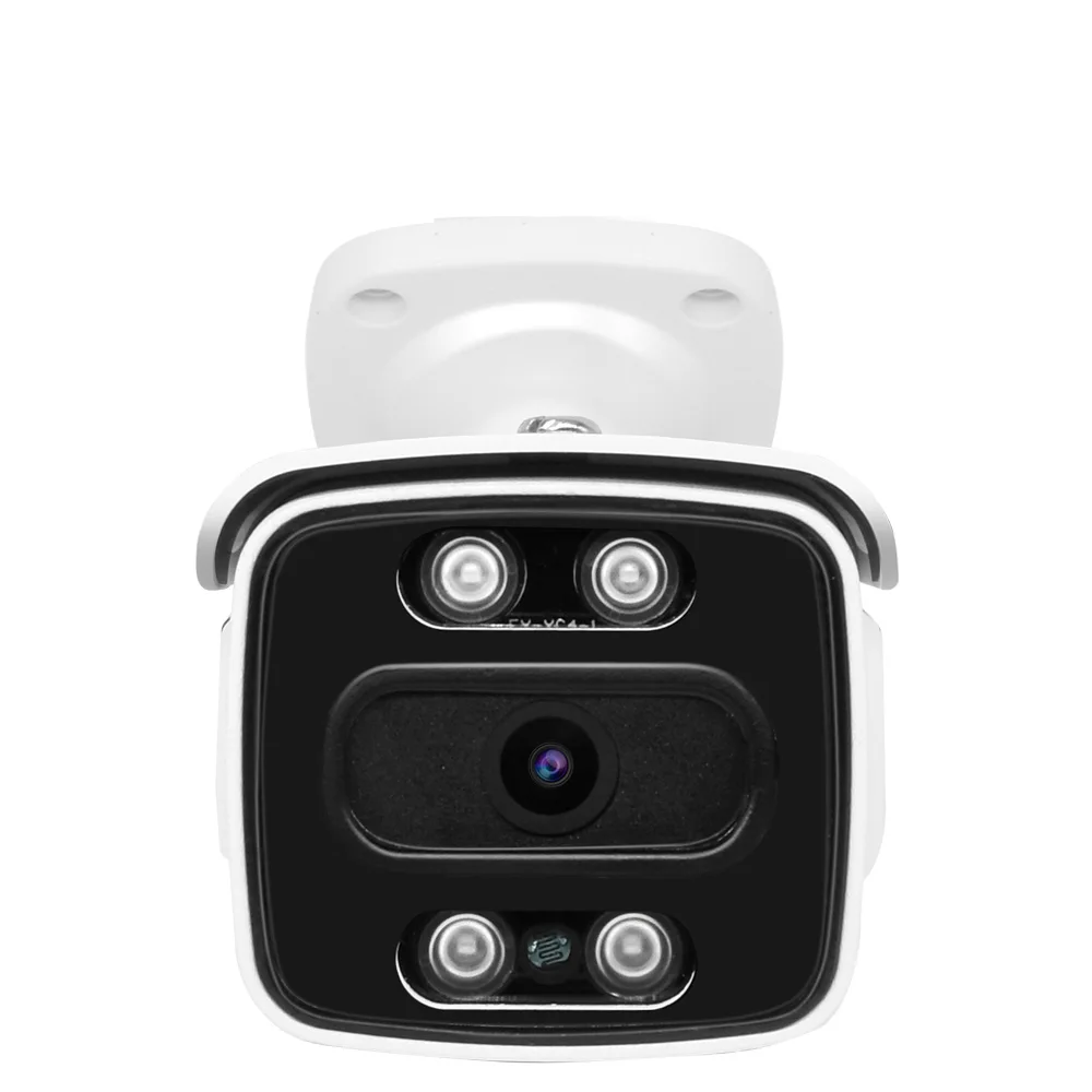 4MP 2.8mm F1.6  Fixed Lens Floodlight Mic Speaker SD Optional 2K P POE CCTV Surveillance Bullet Camera Compatible with HIK