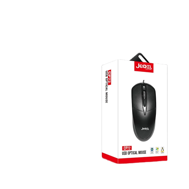 The Industry Hot Selling Latest Classic Cheapest Design Optical Office Jedel  Cp72 Wired USB Computer Mouse For  laptop