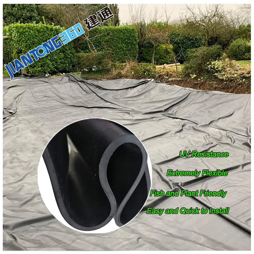 EPDM резиновые вкладыши для каналов построенные водно-болотные места прокладка пруда на продажу