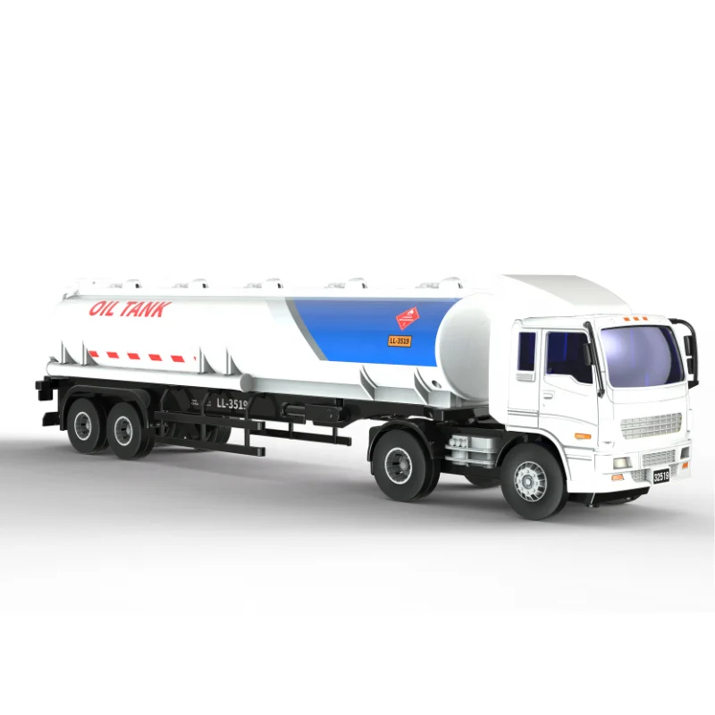 factory Recommend Plastic ABS  Diecast  truck Toy Vehicle Friction Powered Jumbo Oil Tanker Truck toy for Kids