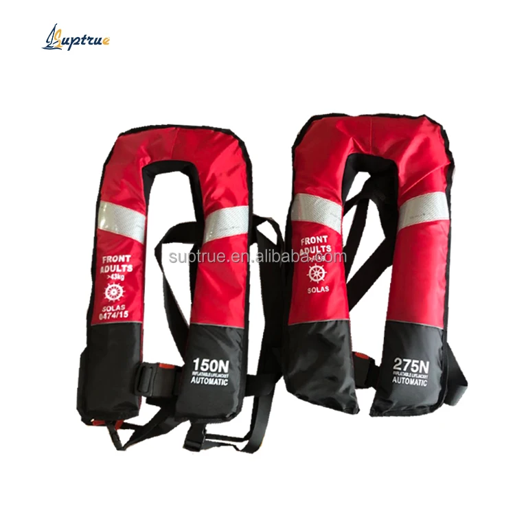 Good quality double air chamber automatic manual inflatable life jacket