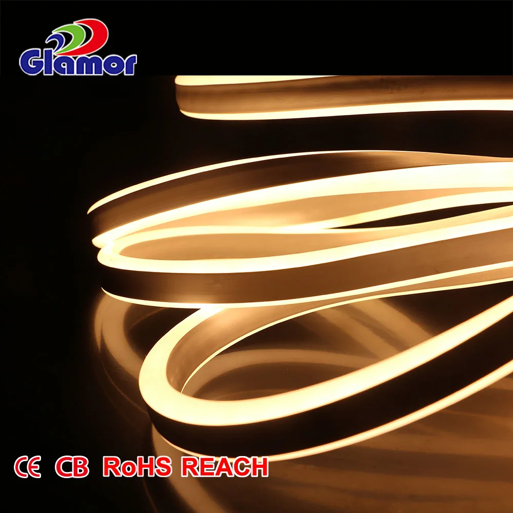 High safety non-toxic PVC pure copper wire bar counter KTV advertising motif 6mm led neon flex 12v